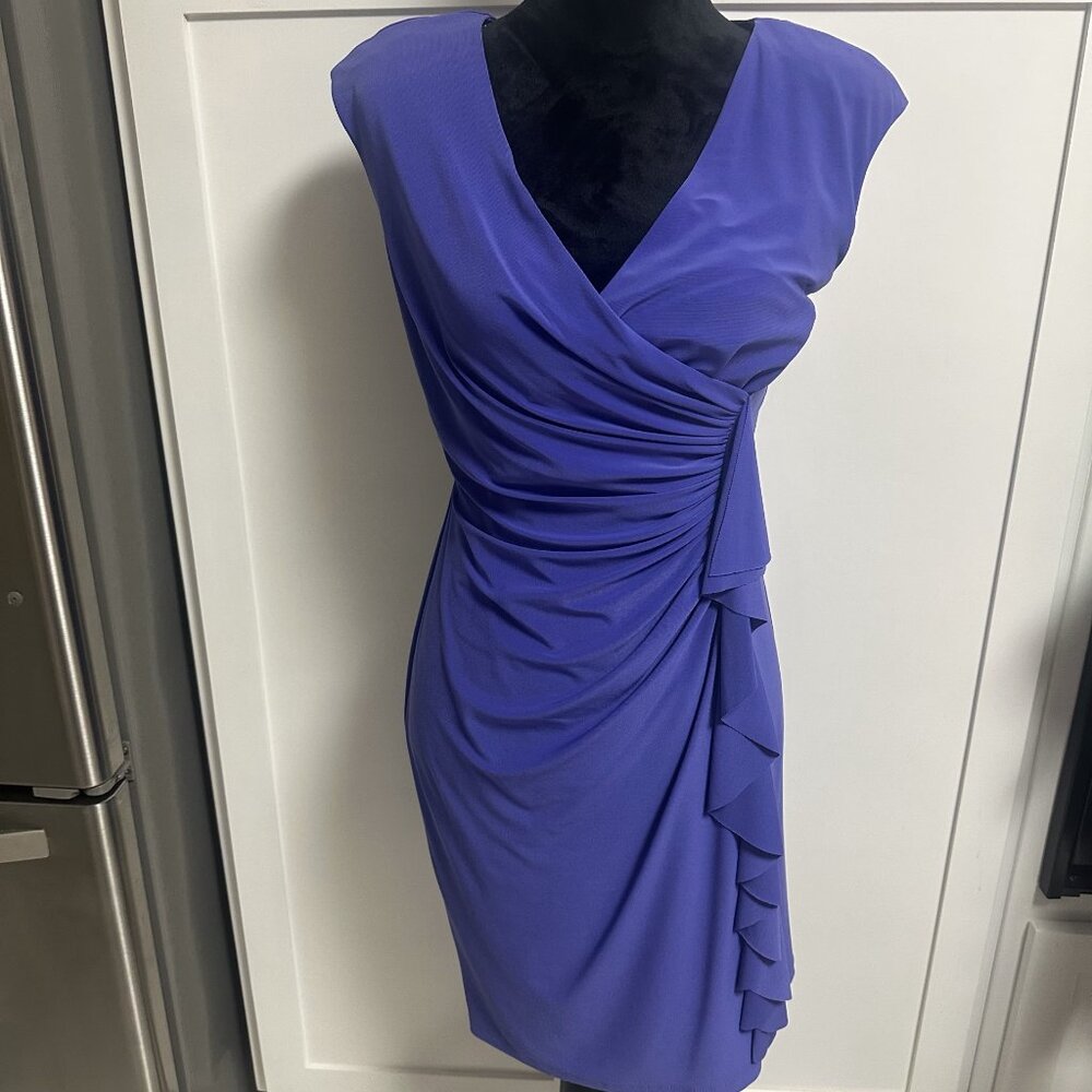 Kasper Sleeveless Purple Dress Size 6 Career Party
